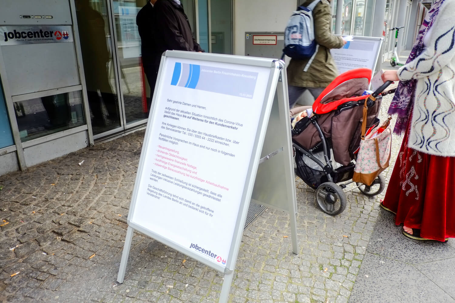 Coronavirus - Jobcenter in Berlin geschlossen