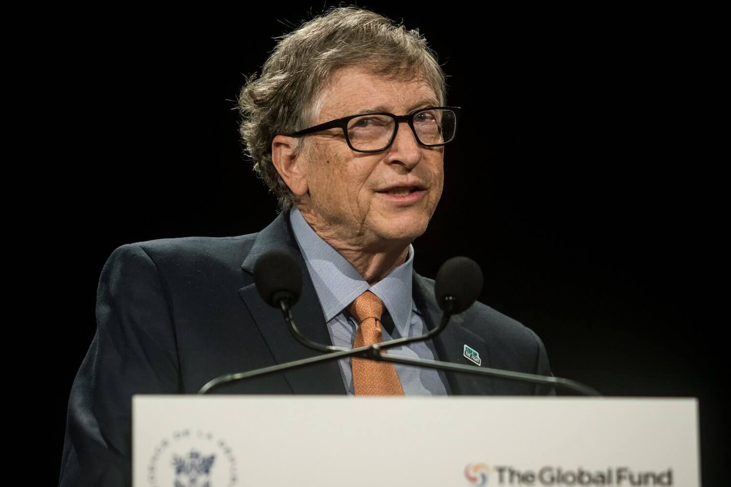 Bill Gates hält eine Rede
