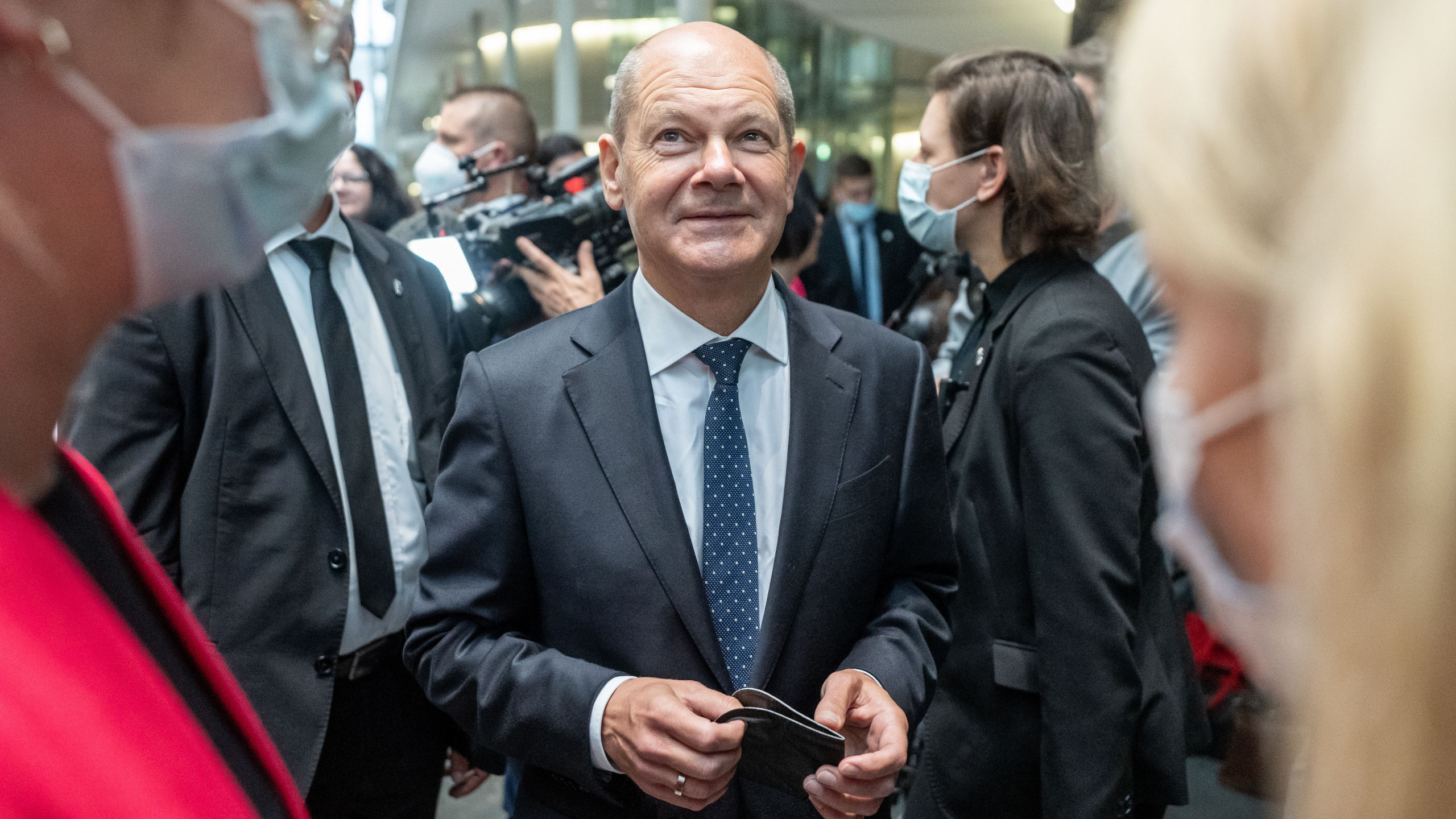 Olaf Scholz bei einer Veranstaltung 2021