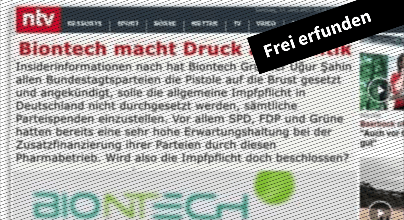 Titelbild-gefälschter NTV-Artikel